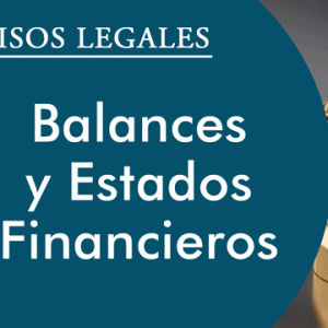 BALANCES Y ESTADOS FINANCIEROS