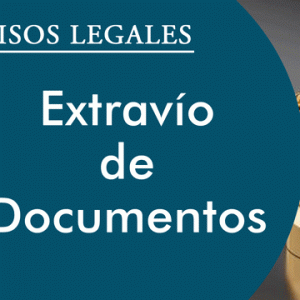 EXTRAVIO DE DOCUMENTOS