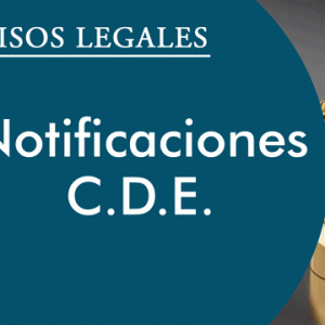 NOTIFICACIONES CDE
