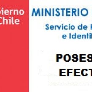 POSESIONES EFECTIVAS REGISTRO CIVIL E IDENTIFICACIÓN