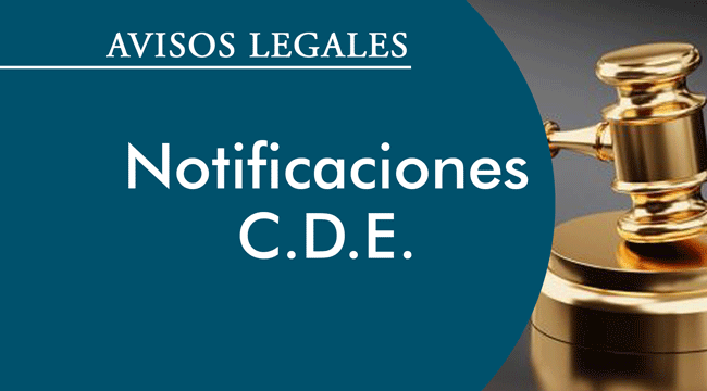 Notificaciones-CDE